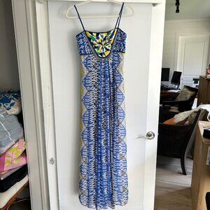 Anthropologie Sunburst Maxi Dress by Ranna Gill Size XS Petite